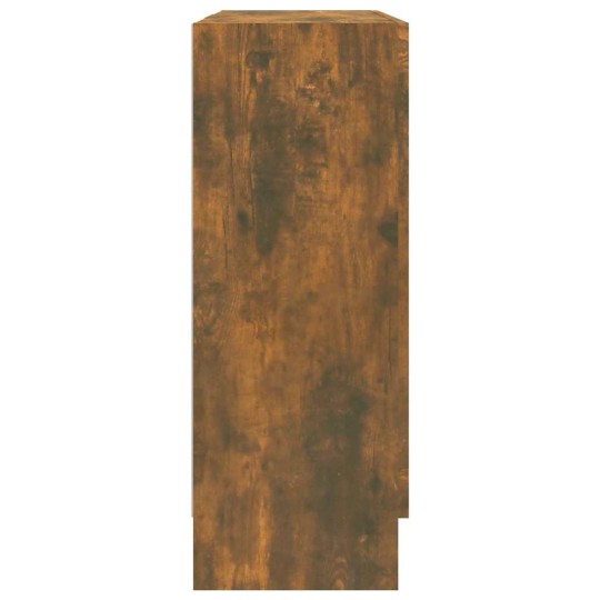 Шкаф витрина AVORA, опушен дъб, 82,5 x 30,5 x 80 см