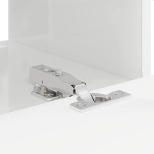 Стенен ТВ шкаф LINEA с вертикално фрезован фронт, бял гланц, 60 x 31 x 29,5 см