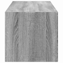 Стенен ТВ шкаф LINEA с вертикално фрезован фронт, сив дъб сонома, 98 x 31 x 29,5 см