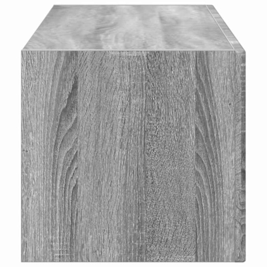 Стенен ТВ шкаф LINEA с вертикално фрезован фронт, сив дъб сонома, 98 x 31 x 29,5 см