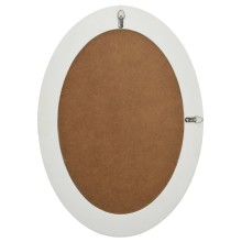 Стенно огледало с бяла барокова рамка от масивно дърво 50 x 70 см