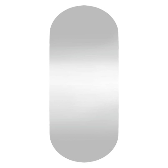 Стенно овално огледало без рамка 40 x 90 см