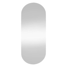 Стенно овално огледало без рамка 40 x 90 см