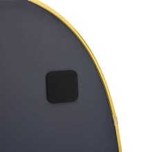 Стенно овално огледало с фина златиста рамка 80 x 50 см