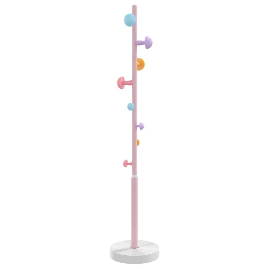 Стояща закачалка CANDY, розова, ⌀ 35 см, височина 172 см