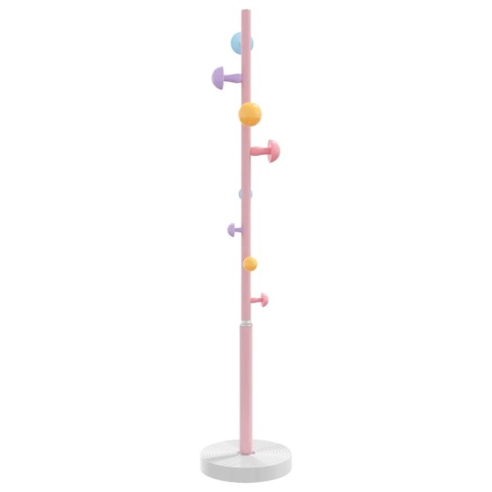 Стояща закачалка CANDY, розова, ⌀ 35 см, височина 172 см