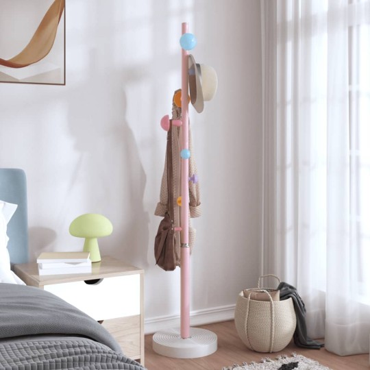 Стояща закачалка CANDY, розова, ⌀ 35 см, височина 172 см