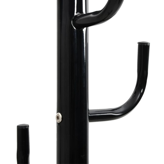 Стояща закачалка HOOK, черна, ⌀ 37 см, височина 183 см