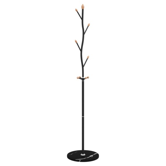 Стояща закачалка TWIG, черна, ⌀ 37 см, височина 177 см