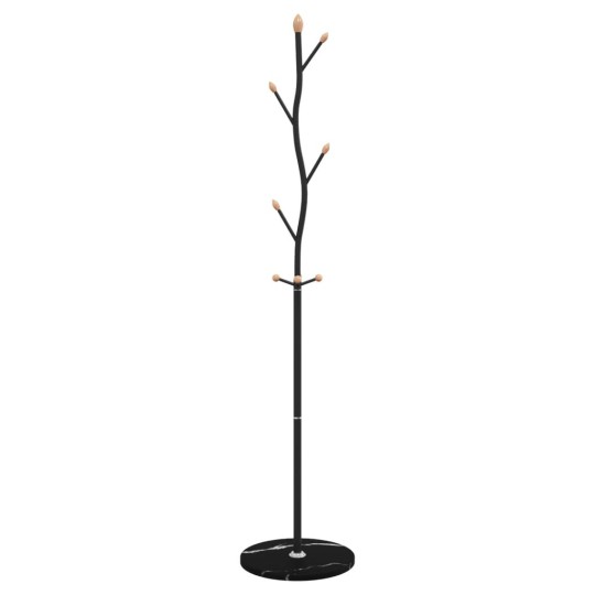 Стояща закачалка TWIG, черна, ⌀ 37 см, височина 177 см