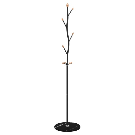 Стояща закачалка TWIG, черна, ⌀ 37 см, височина 177 см