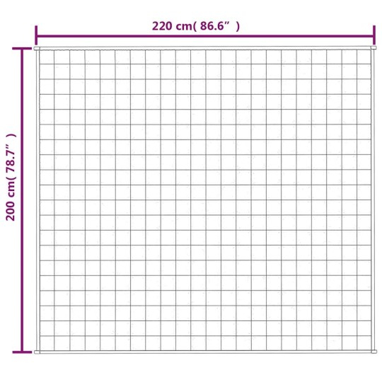 Тежко одеяло сиво 200x220 см 13 кг