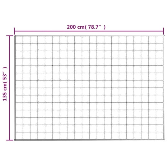 Тежко одеяло светлокремаво 135x200 см 6 кг