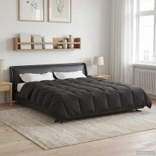 Всесезонна олекотена завивка Soft Duo All Season от микрофибър, в цвят антрацит
