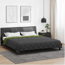 Зимна двулицева олекотена завивка Color Comfort с полиестерен пълнеж, 300 г/м², в зелено и антрацит