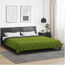 Зимна двулицева олекотена завивка Color Comfort с полиестерен пълнеж, 300 г/м², в зелено и антрацит