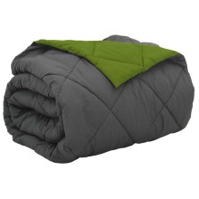 Зимна двулицева олекотена завивка Color Comfort с полиестерен пълнеж, 300 г/м², в зелено и антрацит
