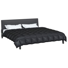 Зимна олекотена завивка Silky Warm с полиестерен пълнеж, 450 г/м², черна