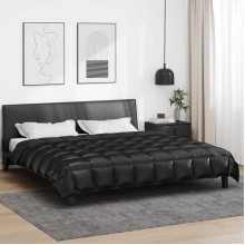 Зимна олекотена завивка Silky Warm с полиестерен пълнеж, 450 г/м², черна