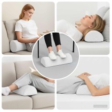 Анатомична възглавница за крака Leg Support Memory, 52 x 20 x 12 см, бяла