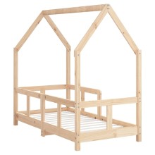 Бебешко легло Монтесори къщичка, 70x140 см, масивна борова дървесина