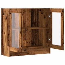 Библиотека AVORA, състарено дърво, 82,5 x 30,5 x 80 см