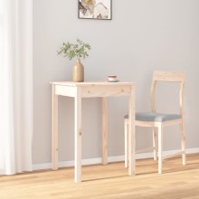 Бистро маса в стил Scandinavian, чамова дървесина масив с необработен финиш, 55 x 55 см
