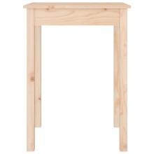 Бистро маса в стил Scandinavian, чамова дървесина масив с необработен финиш, 55 x 55 см