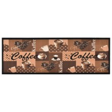 Кухненско килимче Coffee Retro Print, кафяв, 45x150 см