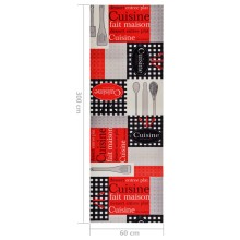 Кухненско килимче Cuisine Retro Print, 60x300 см