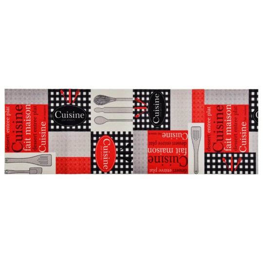Кухненско килимче Cuisine Retro Print, 60x300 см