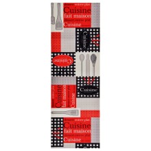 Кухненско килимче Cuisine Retro Print, 60x300 см