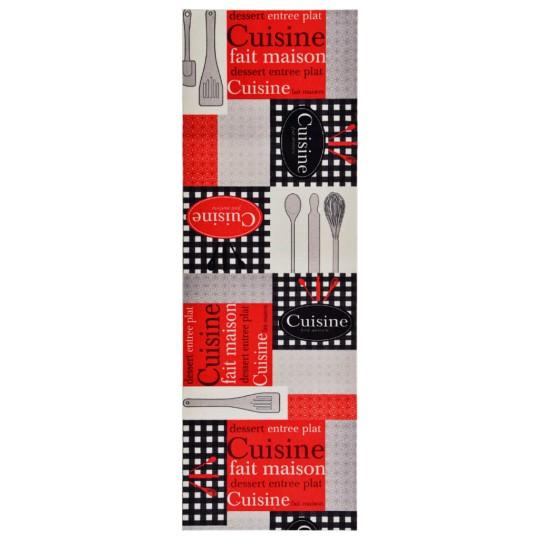 Кухненско килимче Cuisine Retro Print, 60x300 см