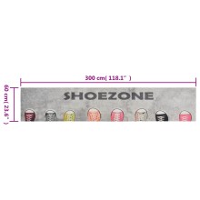 Кухненско килимче Shoezone, 60x300 см, кадифе