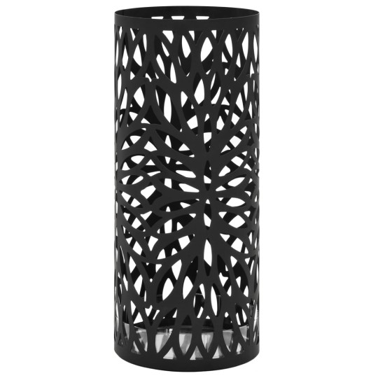 Метална поставка за чадъри FOLIA, черна, ⌀ 20 см, височина 48,5 см