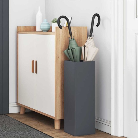 Метална поставка за чадъри MINIMAL, цвят антрацит, 15,5 x 15,5 x 49 см