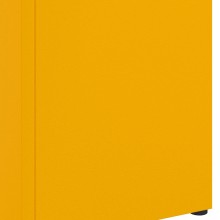 Метална поставка за чадъри MINIMAL, цвят горчица, 15,5 x 15,5 x 49 см