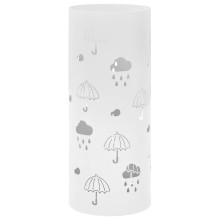 Метална поставка за чадъри RAIN, бяла, ⌀ 20 см, височина 48,5 см