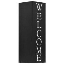 Метална поставка за чадъри WELCOME, черна, 15,5 x 15,5 x 48,5 см