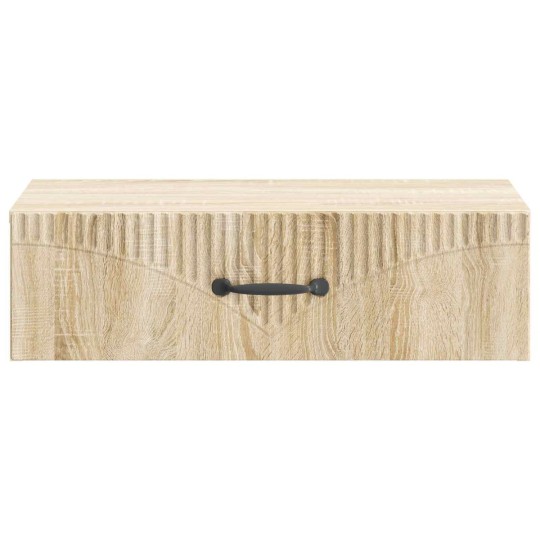 Нощно шкафче ONDA с монтаж на стена и чекмедже, дъб сонома, 59 x 34,5 x 17 см
