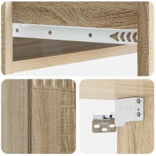 Нощно шкафче ONDA с монтаж на стена и чекмедже, дъб сонома, 59 x 34,5 x 17 см