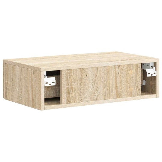 Нощно шкафче ONDA с монтаж на стена и чекмедже, дъб сонома, 59 x 34,5 x 17 см