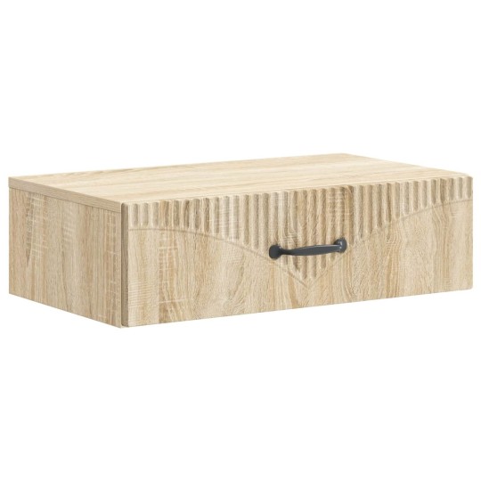 Нощно шкафче ONDA с монтаж на стена и чекмедже, дъб сонома, 59 x 34,5 x 17 см
