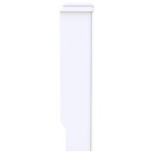 Разтегателна декоративна решетка за радиатор THERIA, бял, 142-205x20,5x81,5 см