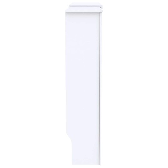 Разтегателна декоративна решетка за радиатор THERIA, бял, 142-205x20,5x81,5 см