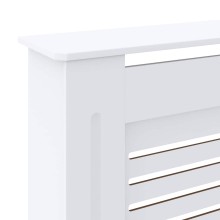 Разтегателна декоративна решетка за радиатор THERIA, бял, 142-205x20,5x81,5 см