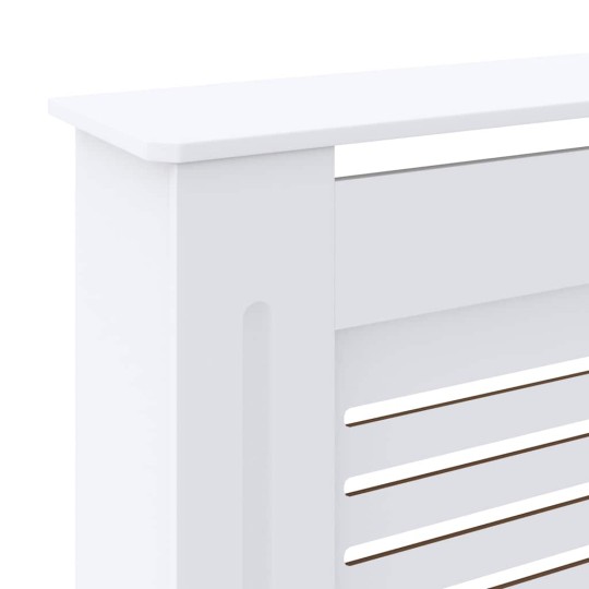 Разтегателна декоративна решетка за радиатор THERIA, бял, 142-205x20,5x81,5 см