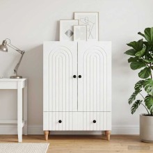 Шкаф ARCO с 2 врати и долно чекмедже, бял, 66 x 34,5 x 95 см