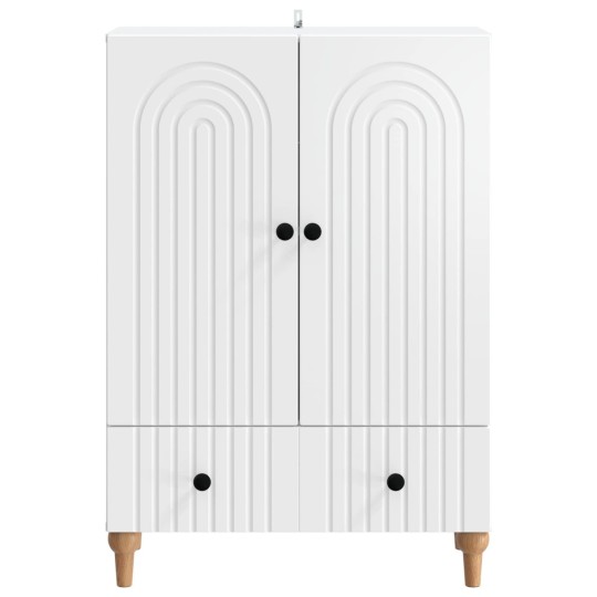 Шкаф ARCO с 2 врати и долно чекмедже, бял, 66 x 34,5 x 95 см