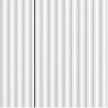 Шкаф LINEA с 3 врати и фрезовани фронтове, бял гланц, 89 x 34,5 x 80 см